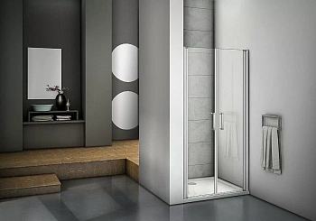 Душевая дверь Good Door MOKKA SD-90-C-WE стекло прозрачное/профиль белый