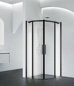 Душевой уголок Belbagno ACQUA-R-2 100х100 NERO