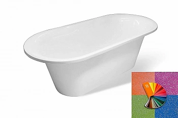 Ванна Эстет Лион 174x80 цвет по RAL c блестками