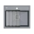 Кухонная мойка Paulmark STEPIA 60 + ролл-мат STEP PM115951-GRM+R375-BS серый металлик Кухонная мойка Paulmark STEPIA 60 + ролл-мат STEP PM115951-GRM+R375-BS серый металлик