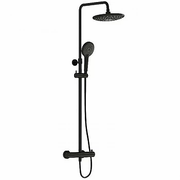 Душевая система Vitra AquaHeat Bliss 2F A4720536EXP черная матовая