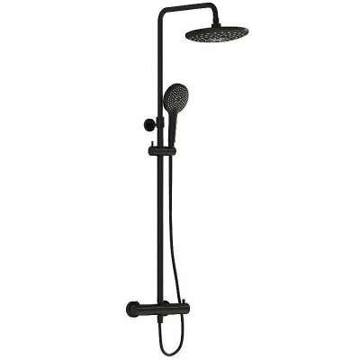 Душевая система Vitra AquaHeat Bliss 2F A4720536EXP черная матовая