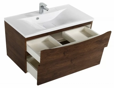 Тумба с раковиной BelBagno MARINO H60-2C-SO-RW-P 90 Rovere Moro