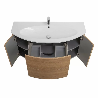Тумба с раковиной Cezares Eden 121 Rovere tabacco