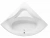 Ванна акриловая Excellent Glamour WAEX.GLA15WH 150х150 белая