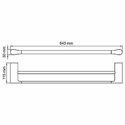 Полотенцедержатель WasserKRAFT Glan K-5140