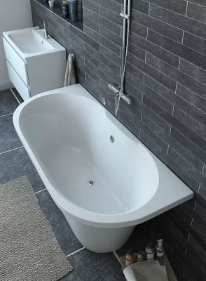 Ванна Эстет Лира 170x80 цвет по RAL c блестками