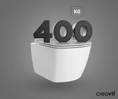 Унитаз подвесной с функцией биде CREAVIT ELEGANT EG321-00 белый, безободковый