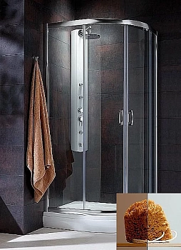 Душевой уголок Radaway Premium Plus E 90x80 30492-01-08N стекло коричневое/профиль хром