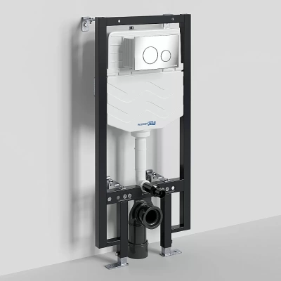 Инсталляция для унитаза WasserKraft Vils 56TLT.010.ME.CH02 с кнопкой хром