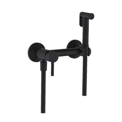 Гигиенический душ со смесителем RGW SP-215-B Черный