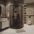 Душевой уголок Grossman Cosmo 301.K33.02.9090.21.10 90x90 профиль черный матовый/стекло тонированное