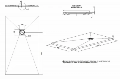 Душевой поддон Allen Brau Priority 140x80 8.31008-21 белый камень