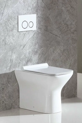 Унитаз приставной Belbagno ROMANO безободковый, с крышкой микролифт