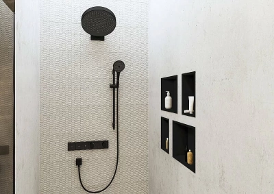 Верхний душ Hansgrohe Rainfinity 26230670 черный матовый