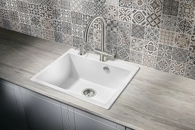 Мойка кухонная Milacio Murcia 60 Cuarzo MC.77012 белая