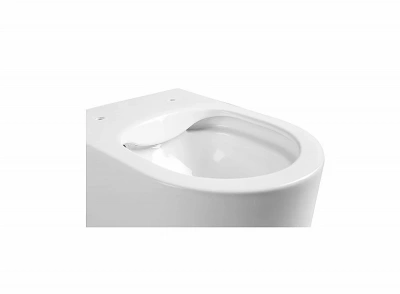 Унитаз с инсталляцией Aquatek Мия SET AQUATEK МИЯ 4в1 с белой кнопкой, с крышкой микролифт, безободковый