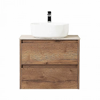 Тумба с раковиной и столешницей BelBagno KRAFT 70 Rovere Tabacco