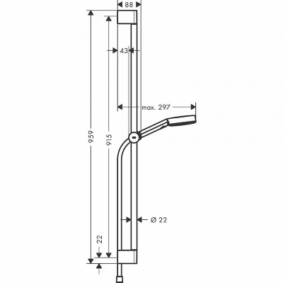 Душевой гарнитур Hansgrohe Pulsify Relaxation 24170000 хром