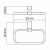 Полотенцедержатель кольцо WasserKRAFT Leine К-5031WHITE