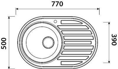 Мойка кухонная Kaiser KSS-7750 хром