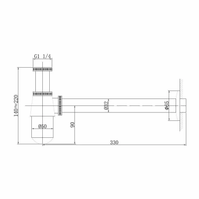 Сифон для раковины ABBER Bequem AF0032G