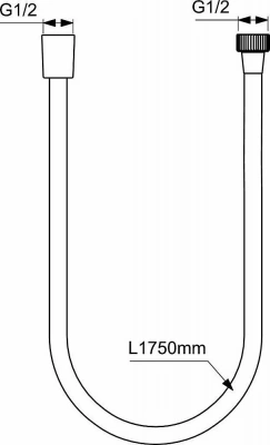 Душевой шланг Ideal Standard IDEALRAIN A4109XG