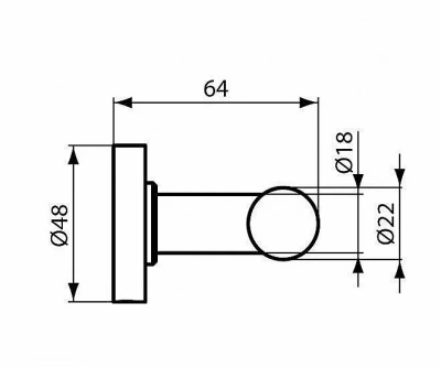 Крючок Ideal Standard IOM A9116AA