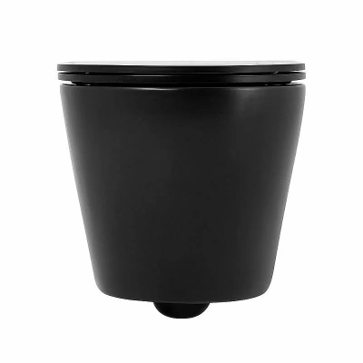 Унитаз подвесной BelBagno COLORATO BB062CHR-MB безободковый, с крышкой микролифт, с инсталляцией и кнопкой