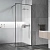 Душевое ограждение Vincea Walk-In VSW-1HP900FLGM 90 стекло рифленое/профиль вороненая сталь