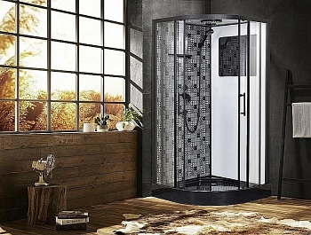 Душевая кабина Esbano Elegancia ESB-90CR 90x90 стекло прозрачное/профиль черный