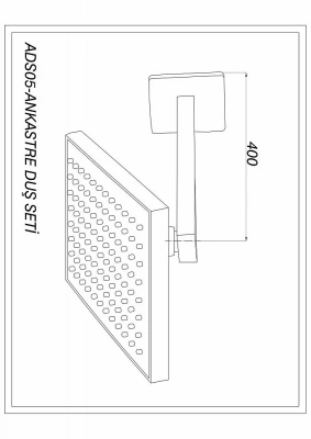 Верхний душ GPD ADS05