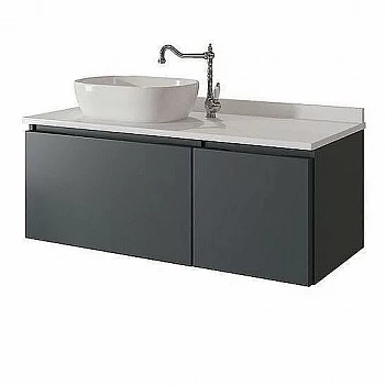 Тумба с накладной раковиной с дверцами Caprigo Ponza 111-120F