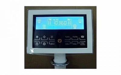 Ванна акриловая Gemy Glass Panel G9056 O 170х130 белая с гидромассажем