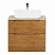 Тумба с раковиной и столешницей BelBagno ETNA H60 2C 60 Rovere Nature