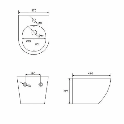 Биде подвесное Comforty 103-1B