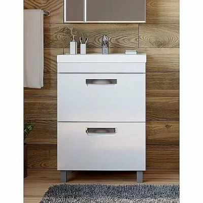 Тумба с раковиной Vigo Plaza 2-600 белая