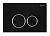 Кнопка для инсталляции Caprigo  Dew ABS DA001-black/crm черный/хром
