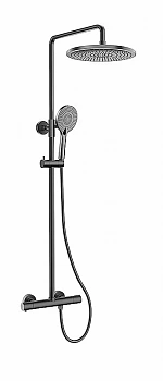 Душевая система Kaiser Serio 05577-15 вороненая сталь