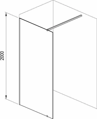 Душевое ограждение Ravak WALK-IN WALL ST 130/W SET-1000 Wall стекло прозрачное/профиль черный