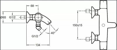 Смеситель для ванны Jacob Delafon ELEVATION E18874-CP