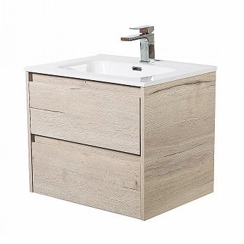 Тумба с раковиной BelBagno KRAFT 70 2C-SO/BB700ETL Rovere Galifax Bianco
