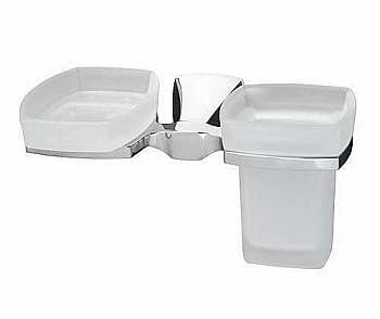Держатель со стаканом и мыльницей WasserKRAFT Wern K-2526