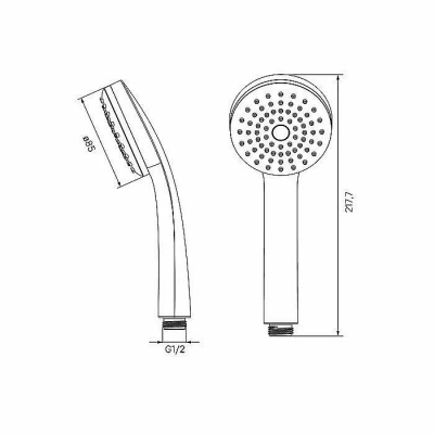 Душевая лейка Iddis Optima Home 0011F85i18