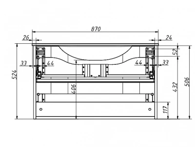 Тумба с раковиной Caprigo Nokturn 1319-TP817 158-G3090 90 голубая