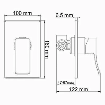 Смеситель для душа WasserKRAFT Exter 1651
