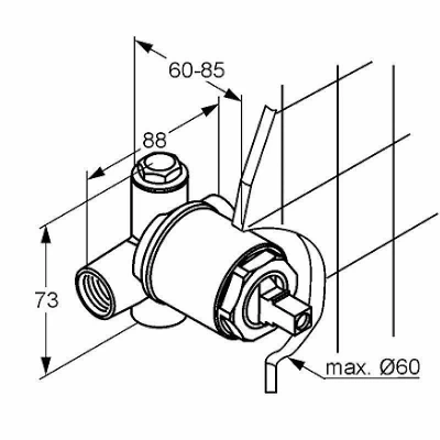 Скрытая часть Kludi 38826N