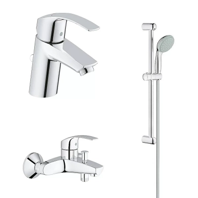 Набор смесителей для ванной Grohe Eurosmart 124446 хром