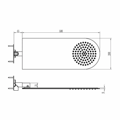 Верхний душ RGW Shower Panels SP-61 21140631-01 хром