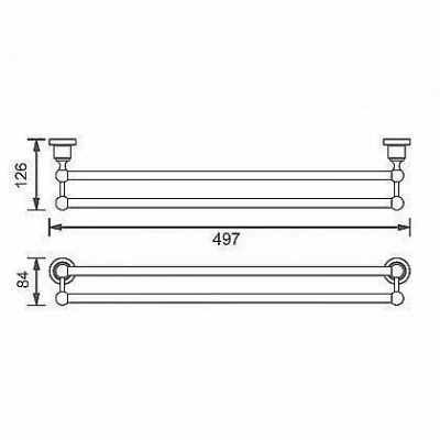 Полотенцедержатель Aquanet 3818D